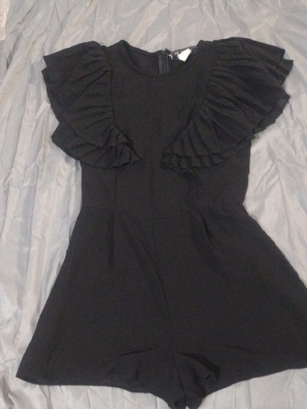 Elle Black Sleeveless Dress with Back Zipper